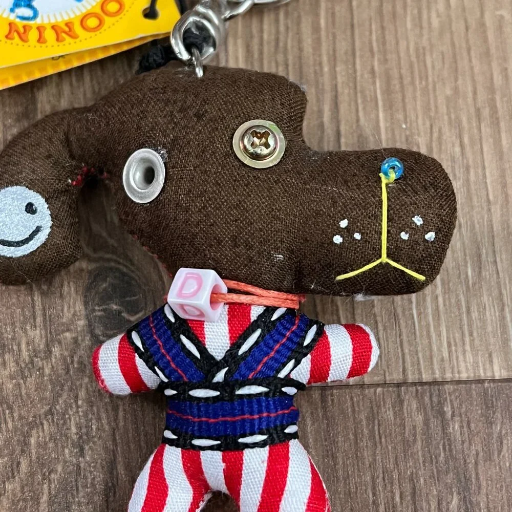 NEW Koonin Family Handmade Kamibashi Dog Keychain eclectic
